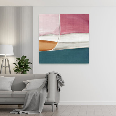 «Strata coloré de Calm Horizons I», art mural abstrait contemporain