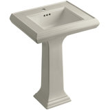 Memoirs® 26.375" Tall Rectangular Pedestal Bathroom Sink with Overflow