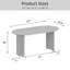 Table de salle à manger H 30 po x l 33,5 po-1995397038-1981153195