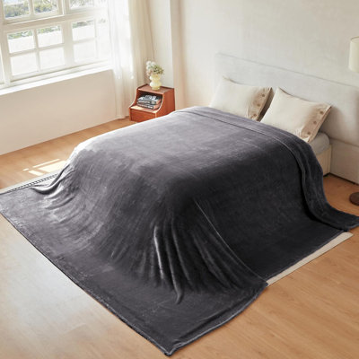 Très grande couverture en molleton 120 po x 120 po, très grand et douillet