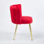 Chaise de salle à manger moderne en velours (ensemble de 2)-1993016695
