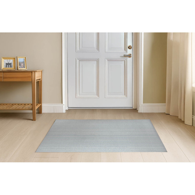 Paillasson Shallotte, L 36 po x L 60 po, Bleu ardoise