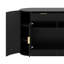 Buffet 55,1 po, armoire de rangement incurvée avec 2 portes et 2 tiroirs, porte latérale incurvée et tablettes à 3 niveaux-1113293640