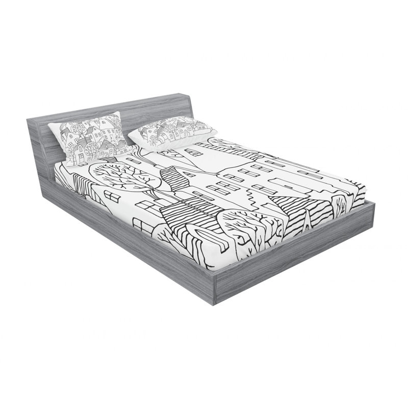 Microfiber Sheet Set, Full/Double Sheet Set with Fitted Sheet