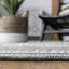 Tapis noir / ivoire en coton tissé à la main Hartwig-538367469
