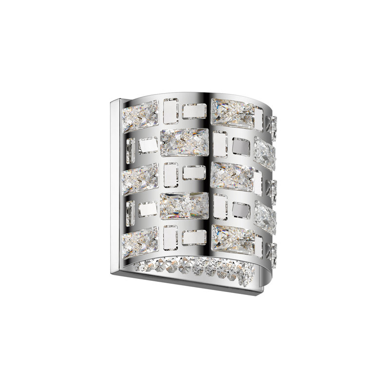 Claussen Flush Mounted Sconce, Silver