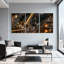 «Fantasy & Sci-Fi Steampunk Mine Industrial Machine Scene», ensemble de 3 impressions sur toile-652611942