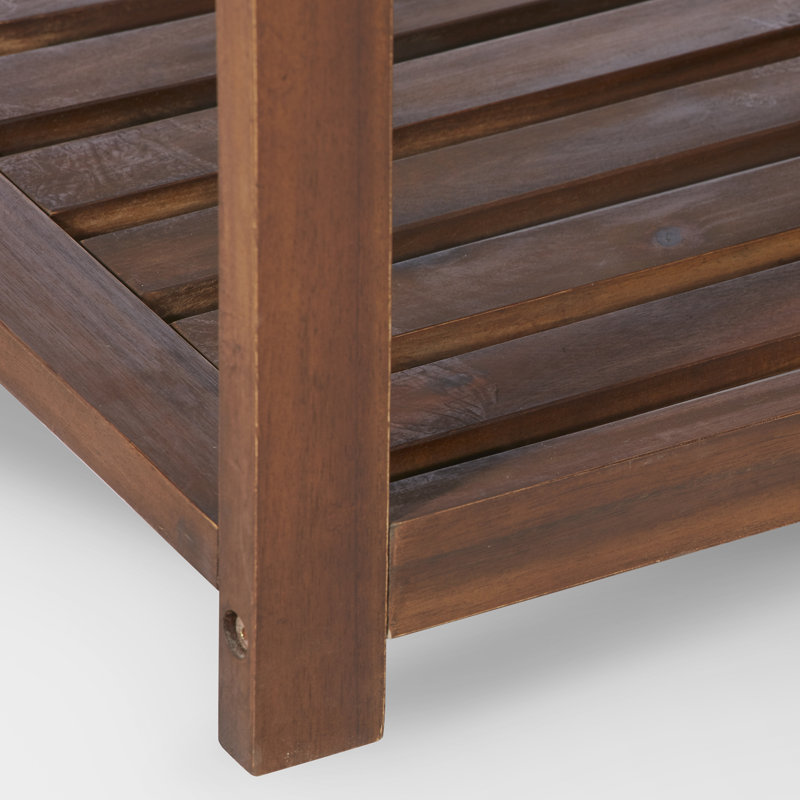 Banc de pique-nique en bois Weybright, Bleu