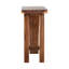 Table de bar Bali & Pari Luli Suar - Console fabriquée à la main en bois massif avec base en angle, table rustique moderne pour bar, cuisine ou salon