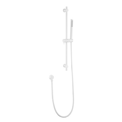 Stainless Steel Slide Bar Grab Rail  Includes Handheld Shower Head And 69-Inch Hose