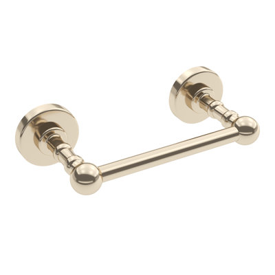 Ember Wall-Mounted Pivot Toilet Paper Holder - Polished Nickel, Premium Brass Construction, Installation Hardware Included