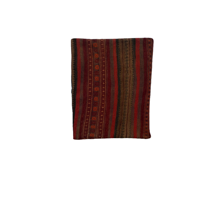 Geoffrey Kilim Handwoven Woody Brown Cushion Cover