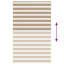 17 Stories Zebra Blind Sand Brown 120X150 Cm Fabric Width 115.9 Cm Polyester-628397352-628398820