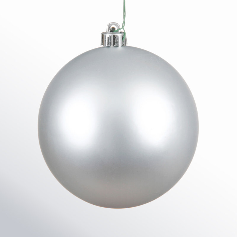 Décoration de boule décorative des Fêtes, 3", Argent mat