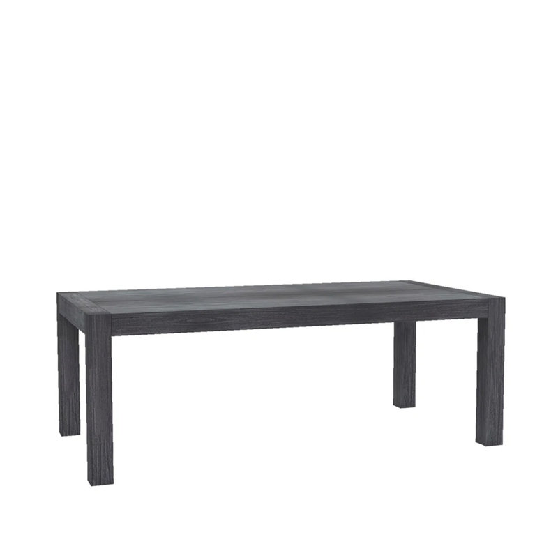 Toulonne Acacia Solid Wood Dining Table, Dark Gray