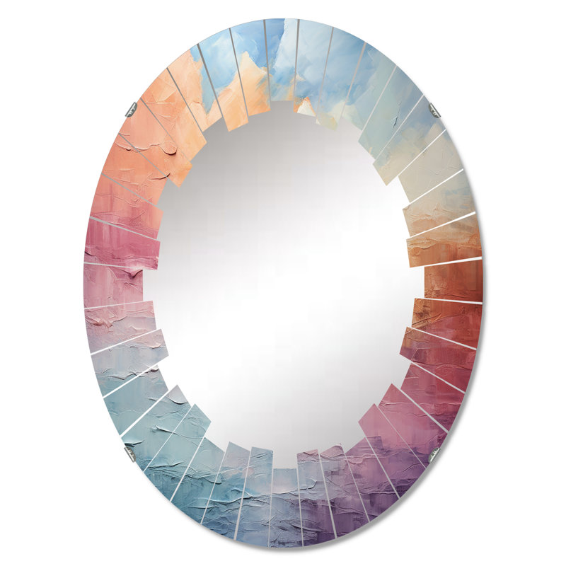 Palapa - Miroir mural paysager ovale, 30 po x 20 po