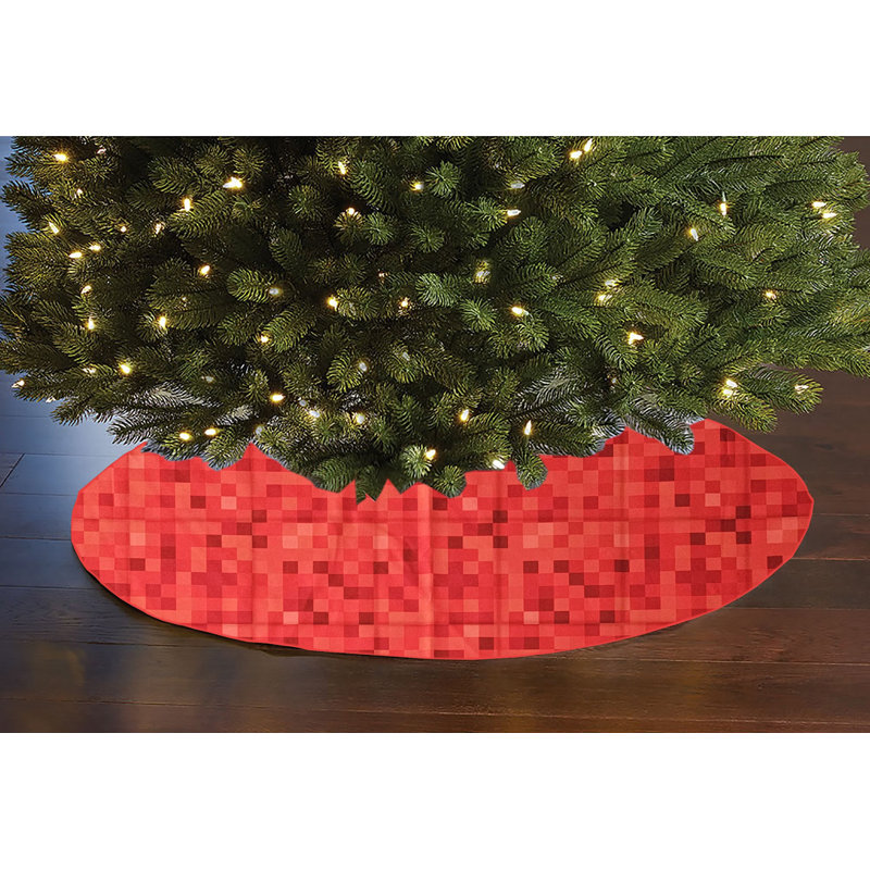 Jupe d'arbre de Noël 58 po, Rouge