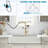 Waterfall Kitchen Sink Faucet With Pull-Down Sprayer, Stainless Steel Kitchen Faucet, Single Handle Faucet, 3 Function Modes.-113791903