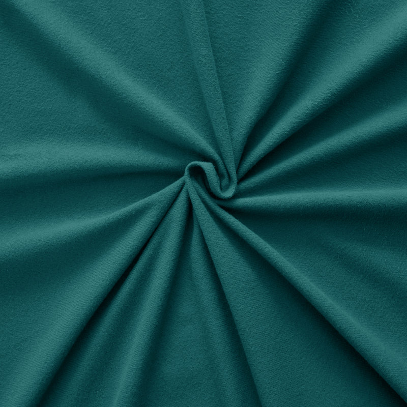Sweet Home Collection Ultra Soft Microfiber Flannel Sheet Set, Queen Sheet Set with 2 Pillowcases, Teal