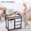 Table à langer en bois pour bébé, table à langer moderne, commode à langer avec panier à linge, panier à 3 tiroirs et matelas à langer-1204354688