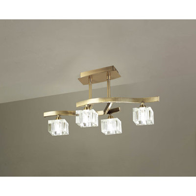 Cuadrax LED Semi Flush Mount