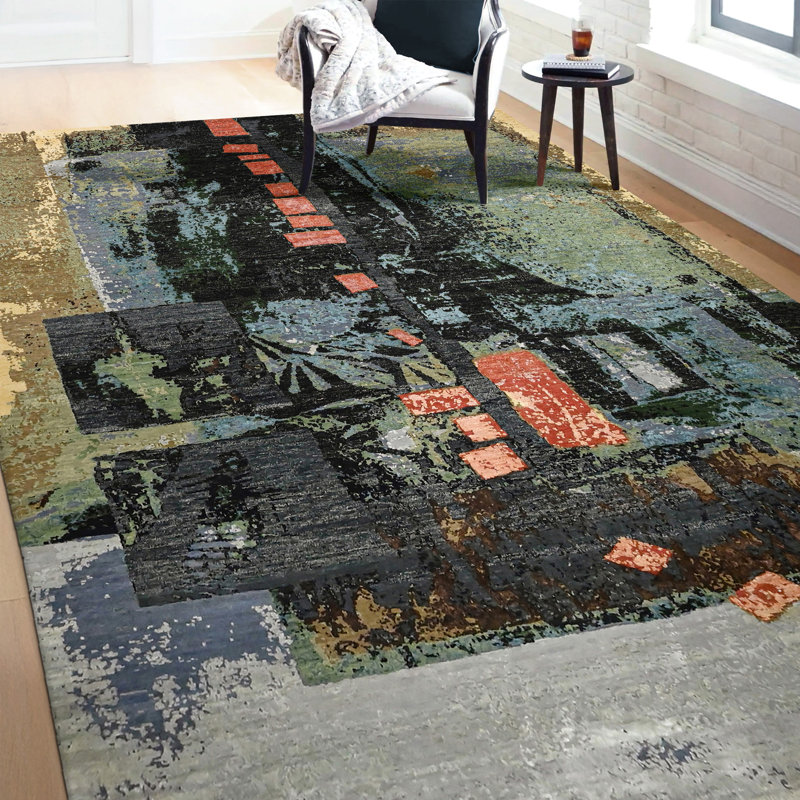 CASKJC711GRCH Area Rug, Rectangle 8' x 10'