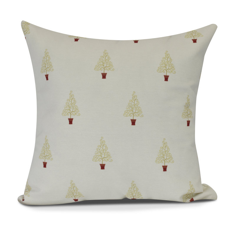Holiday Essence Geometric Reversible Throw Pillow, 20" x 20", Off White