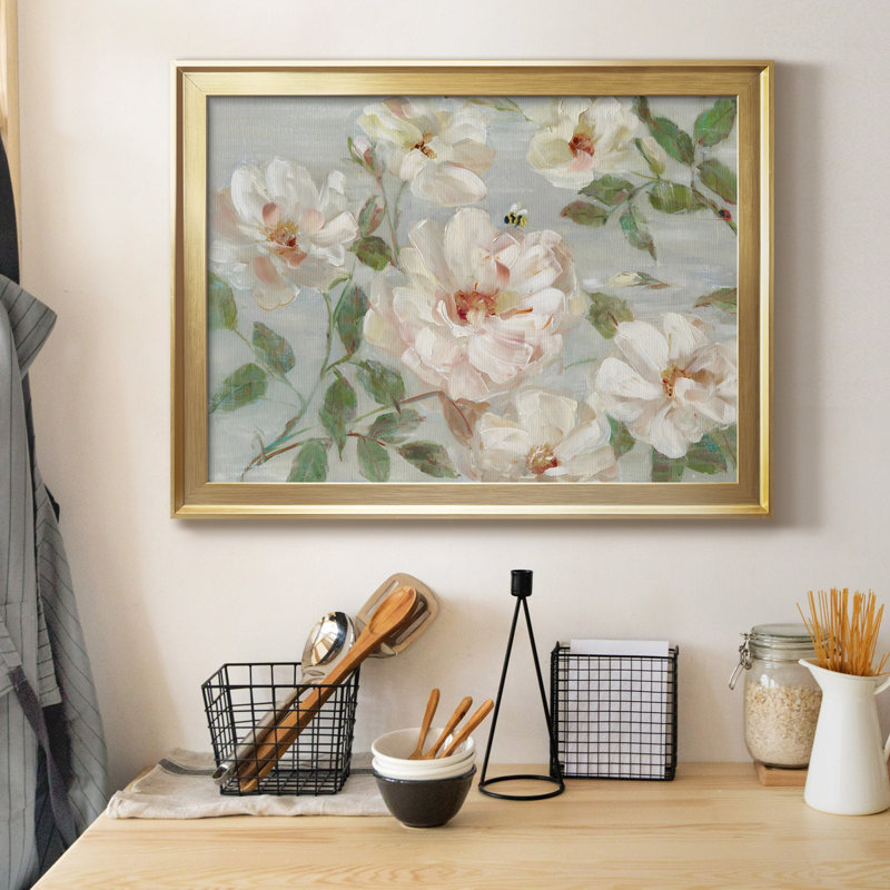 Summer Serenade - peinture encadrée, H 22,5 po x l 30,5 po x P 1,5 po, Gold Framed Canvas