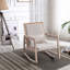 Chaise berçante en bois massif Aistis-88571673