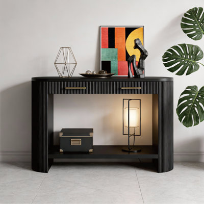 Console l 47,2 po avec tablette ouverte et tiroirs