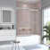 Jraty 57-60'' W x 62'' H Double Sliding Tub Door with Clear Tempered Glass