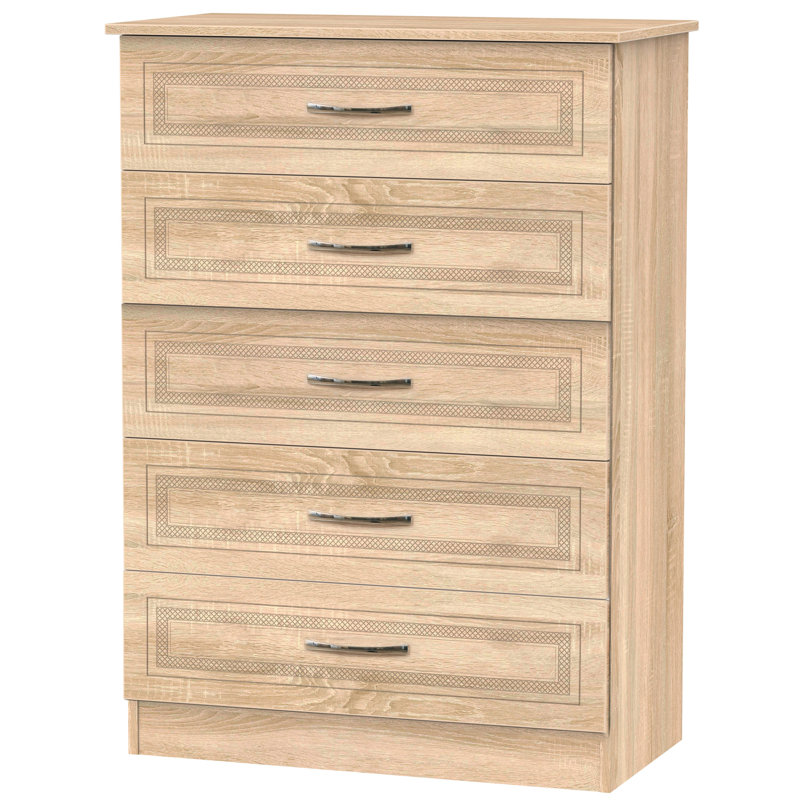 Fully Assembled Nikkie 5 - Drawer Chest of Drawers