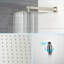 Système de douche carré mural de 10 pouces avec valve brute Topcraft-114861687