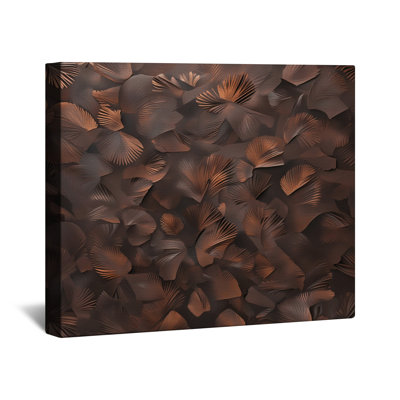 Bronze Metallic Leaves Canvas Gallery Wrap in Many Sizes