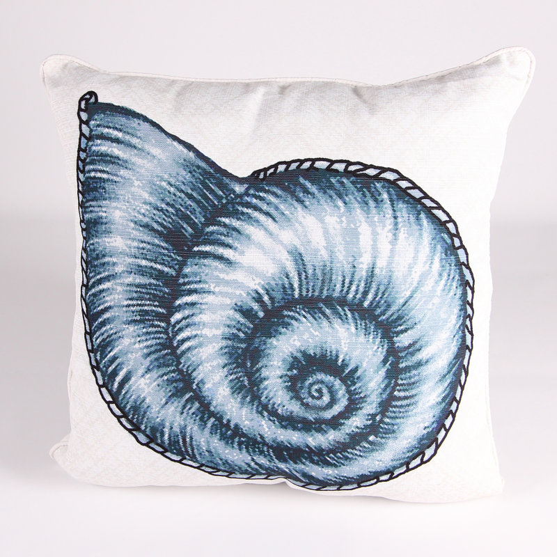 18" x 18" Indoor Throw Pillow, Nautilus Shell