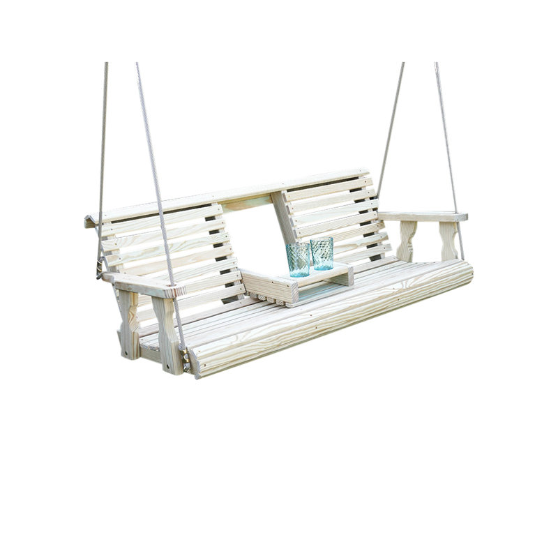 Balancelle de véranda traitée Sagamore Amish Rollback Console, Brut