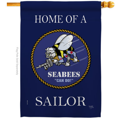 Double Sided 40'' H x 28'' W Polyester House Flag