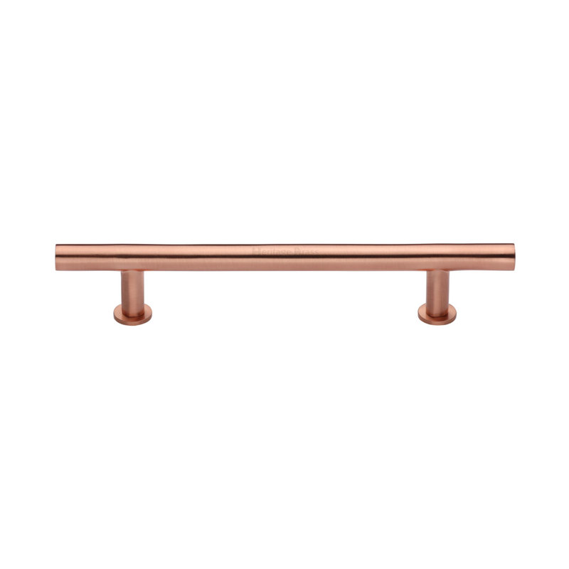 Heritage Brass Heritage Cabinet Pull T-Bar Design with Rose, Satin Brass, 224cm L x 11cm W