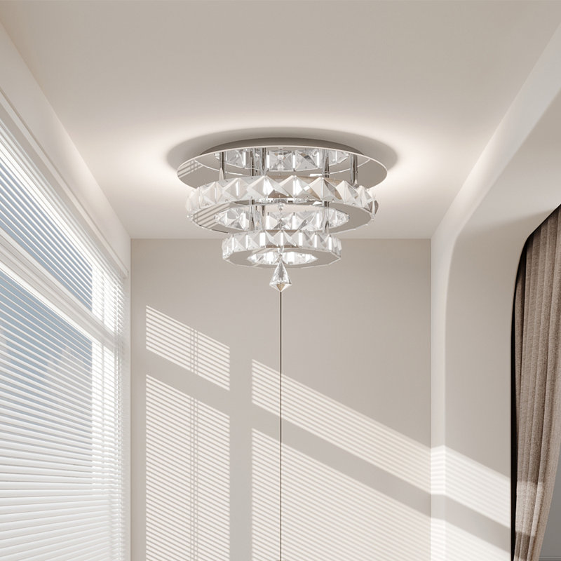 Semi Flush Mount, Silver