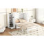 Lit blanc avec rangement de tiroir, tablettes et ports-121104041-121104043