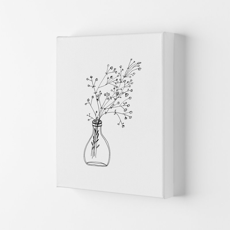 White Flowers by Carissa Tanton - Wrapped Canvas Print, 59.4cm H x 42cm W x 4cm D