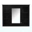Armoire à pharmacie de 35 po x 27,5 po, armoire de rangement murale pour salle de bain, armoire de salle de bain moderne avec miroir, armoire à miroir avec 6 tablettes ouvertes (meuble-lavabo non inclus)