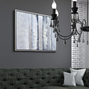 Peinture sur toile, cadre flottant