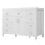 Meuble-lavabo de 48 po avec lavabo en céramique, 8 tiroirs et portes à fermeture en douceur-127359452