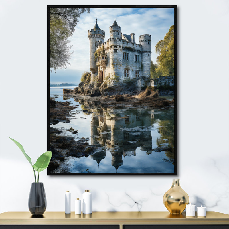 Bromelaid Castles Dreamy Reflections III, reproduction d'art sur toile, Cadre flottant noir, H 32 po x l 24 po x P 1 po