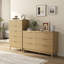 Ensemble de chambre à coucher 2 pièces Water Ripple: commode large à 6 tiroirs et commode haute à 5 tiroirs