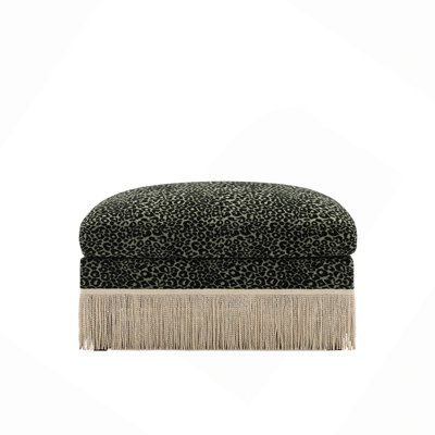 Ottoman Leopard Chenille