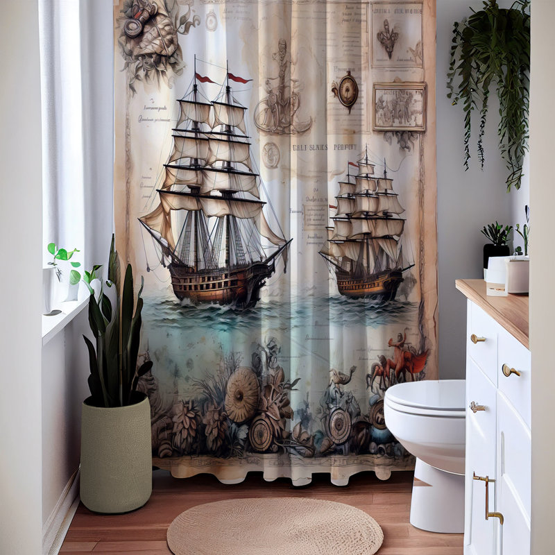 Shower Curtain, 93" H x 70" W