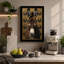 Donkey Portrait in Gold Art Deco - Wrapped Canvas-1460318081-1460318085