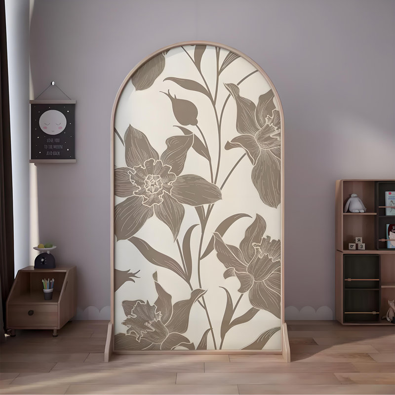 Paravent moderne minimaliste en bois, H 70,87 po x l 55,12 po x P 1,57 po